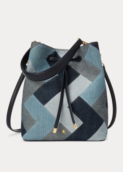 Bolsos Ralph Lauren Mujer Azules Multicolor - Denim Mini Debby II - GOKZW5971